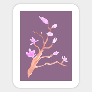 flower, floral, branch, plant, ecology, environment, nature, natural, watercolor, art, painted, hand-drawn Sticker